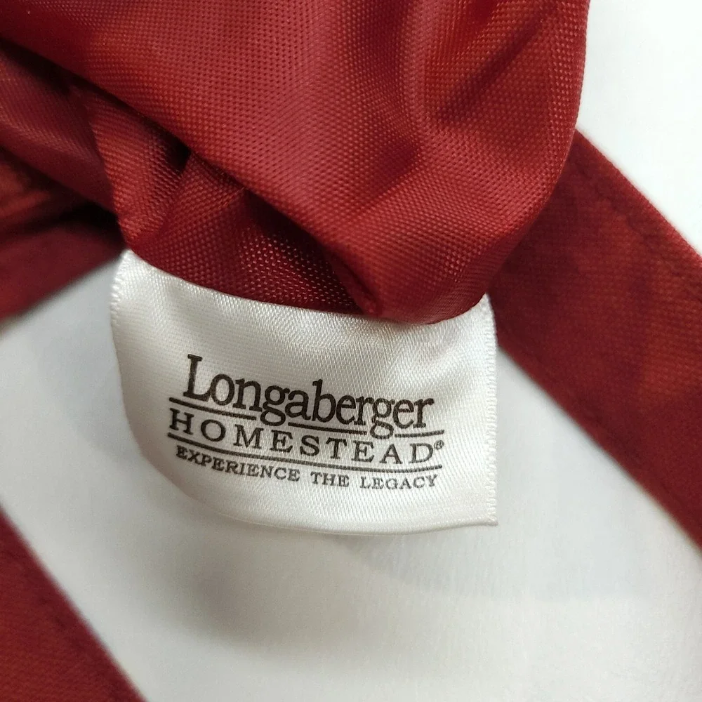 Longaberger Tote‎ Homestead Patriotic Small Red White Blue Stars USA
